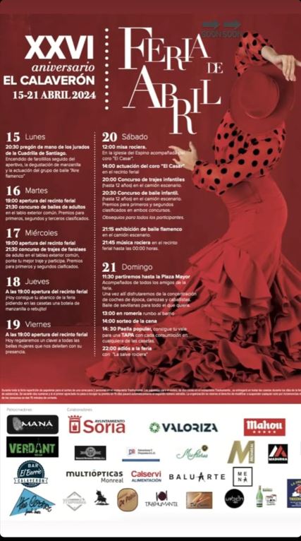 XXVI FERIA DE ABRIL “EL CALAVERÓN”