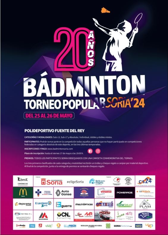 XX TORNEO POPULAR DE BÁDMINTON