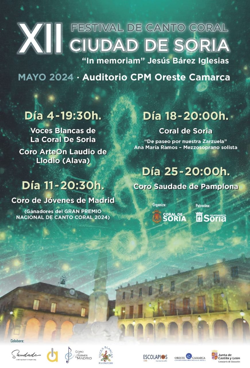 XII FESTIVAL DE CANTO CORAL CIUDAD DE SORIA