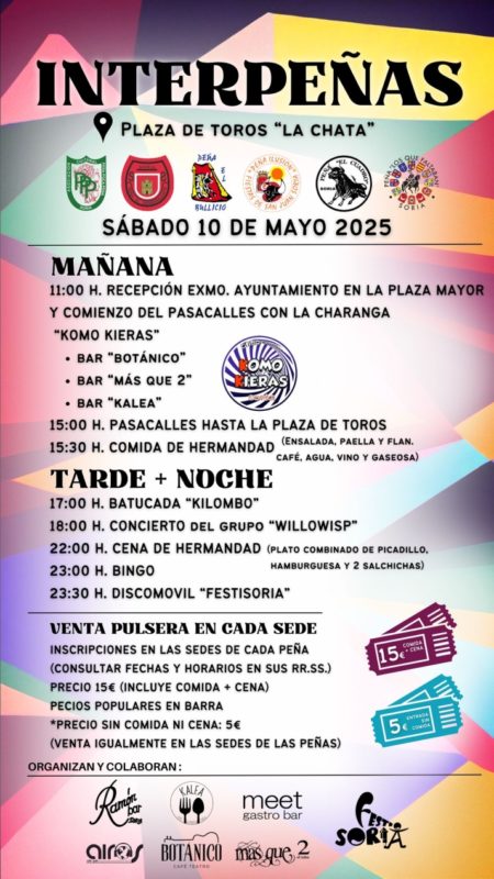 FIESTAS DE SAN JUAN: INTERPEÑAS 2025