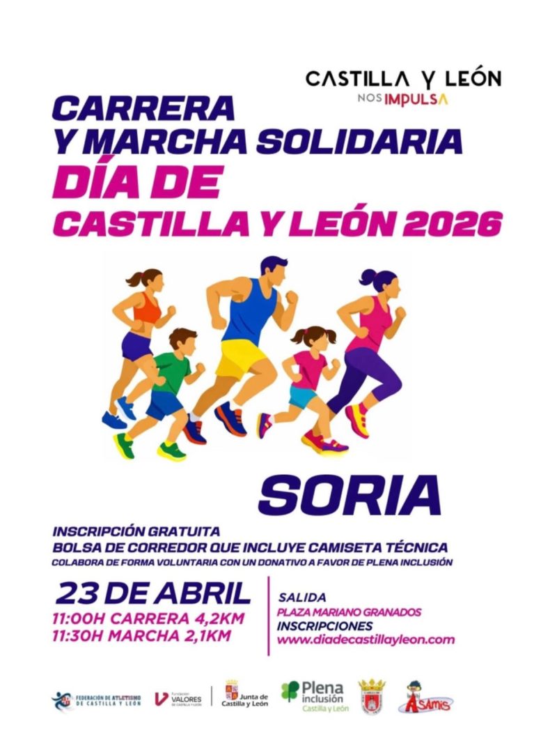 ACTOS DEL DÍA DE LA COMUNIDAD DE CASTILLA Y LEÓN - CARRERA Y MARCHA SOLIDARIA