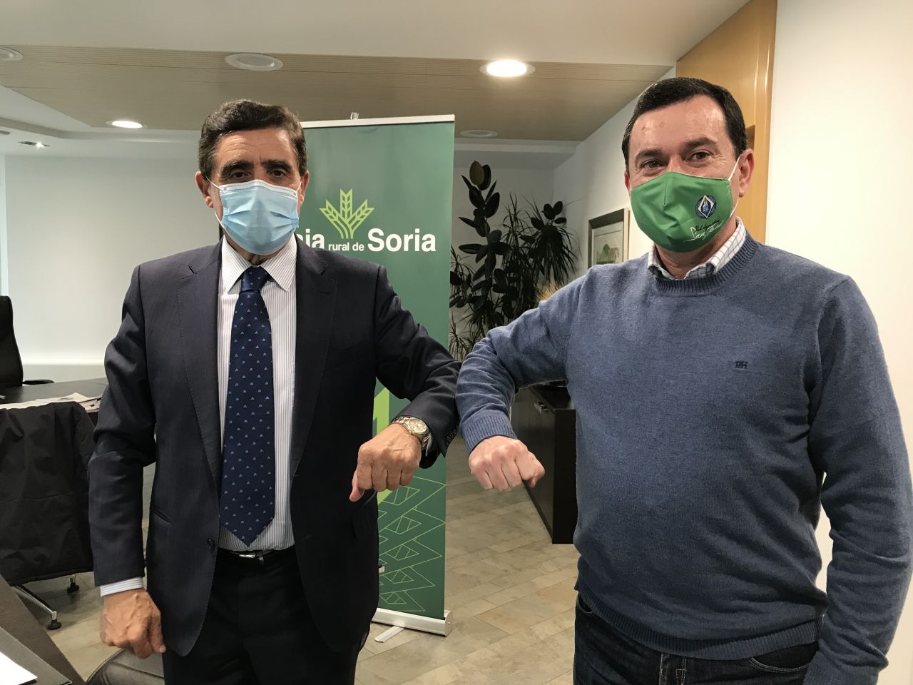 Caja Rural de Soria y el San José renuevan el convenio de colaboración para 2021.