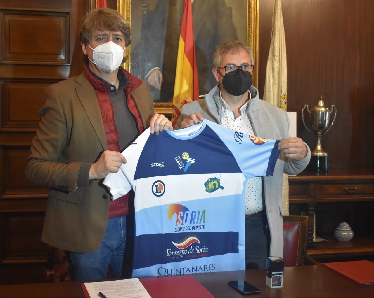 Ayuntamiento y Río Duero rubrican su respaldo al voleibol que encara su 34 temporada en Superliga y el refuerzo de la cantera y el deporte femenino