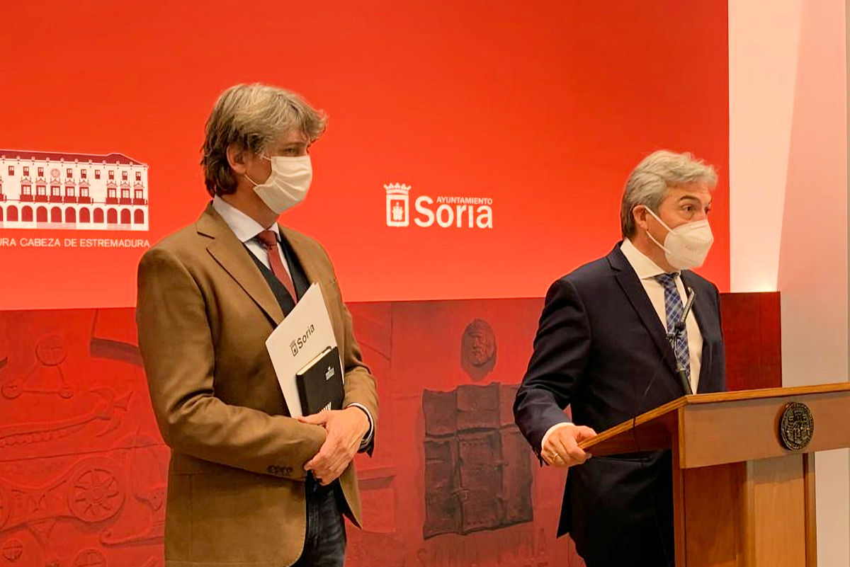 Mitma a través de Sepes presenta al Ayuntamiento de Soria los avances en el parque empresarial Valcorba  