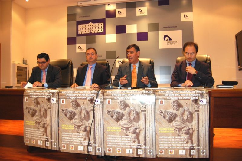 PRESENTACIÓN DE UNA NUEVA EDICIÓN DE LOS CURSOS DE VERANO DE SANTA CATALINA DE EL BURGO DE OSMA PATROCINADOS POR EL AYUNTAMIENTO Y LA DIPUTACIÓN DE SORIA