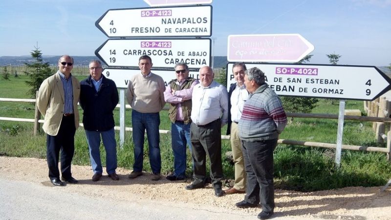 LA DIPUTACIÓN COMIENZA LOS TRABAJOS EN LA CARRETERA DE LA RASA A FRESNO  DE CARACENA CON UNA INVERSIÓN DE 618.558 EUROS