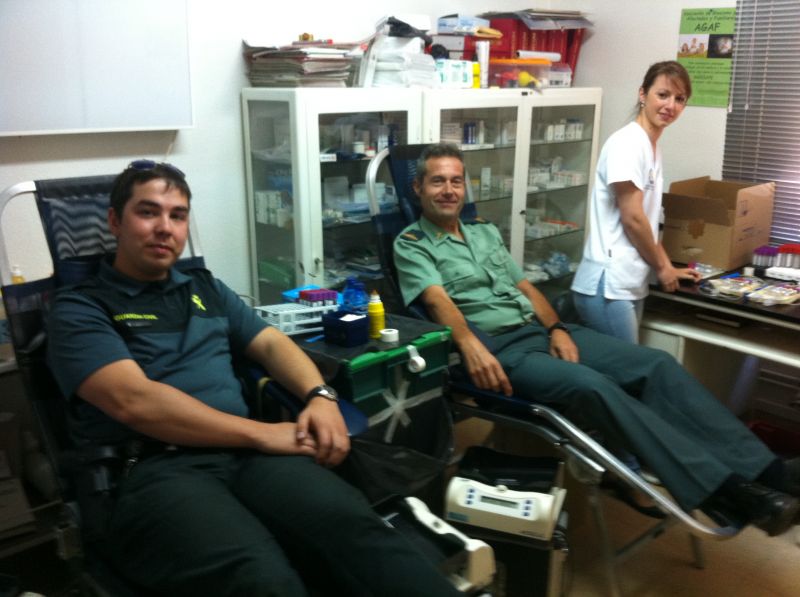 La Guardia Civil de Soria realiza la  campaña solidaria de donación de sangre