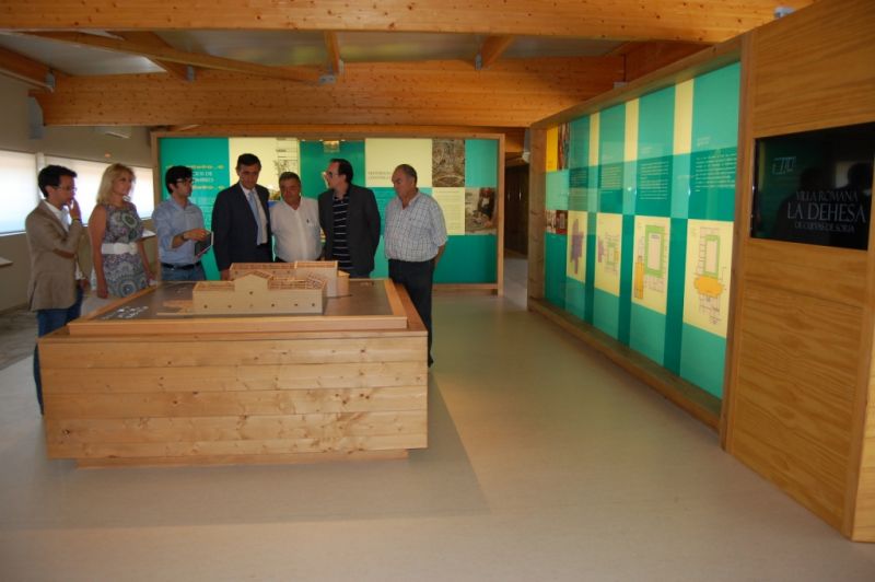 DIPUTACIÓN SORIA VISITA MUSEO VILLAS ROMANAS CUEVAS DE SORIA