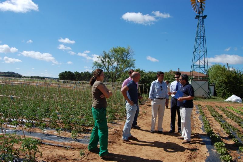 VISITA DEL PRESIDENTE DE LA DIPUTACIÓN DE SORIA A LA FINCA DE HUERTOS DE SORIA EN FUENTEPINILLA