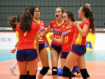 VICTORIA DE ESPAÑA ANTE PORTUGAL EN EL WEVZA FEMENINO DE VOLEIBOL