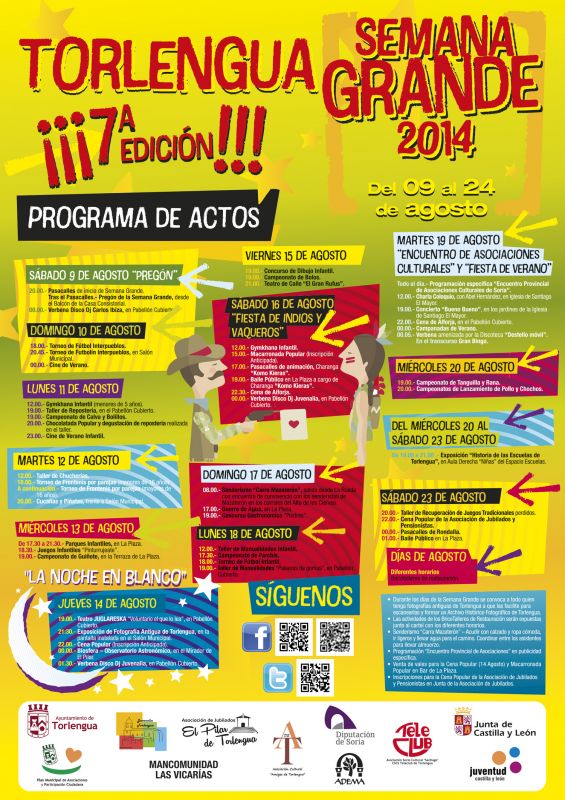 TORLENGUA INICIA ESTE SÁBADO SU SEMANA GRANDE 2014