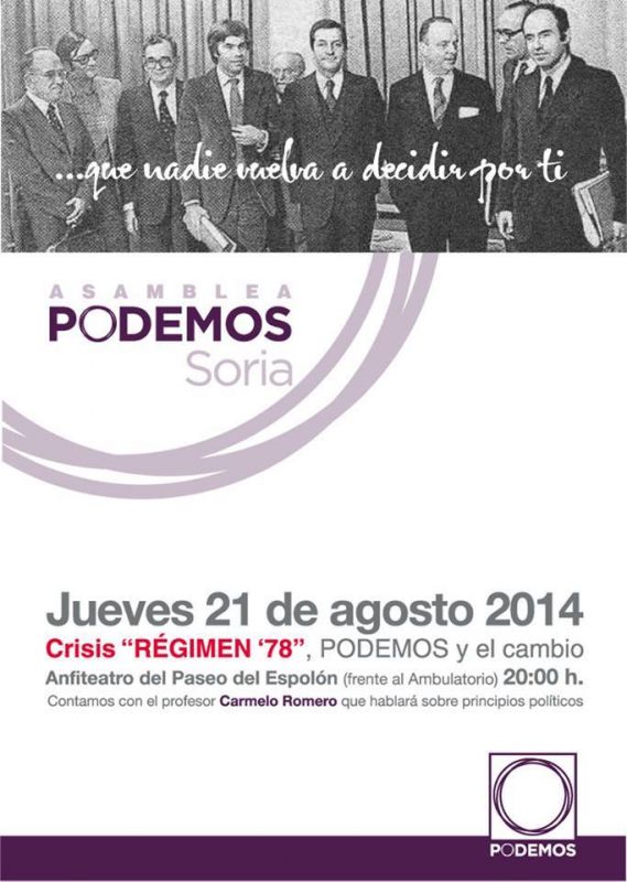 21-A.: Celebración de una asamblea temática para definir los principios políticos de PODEMOS