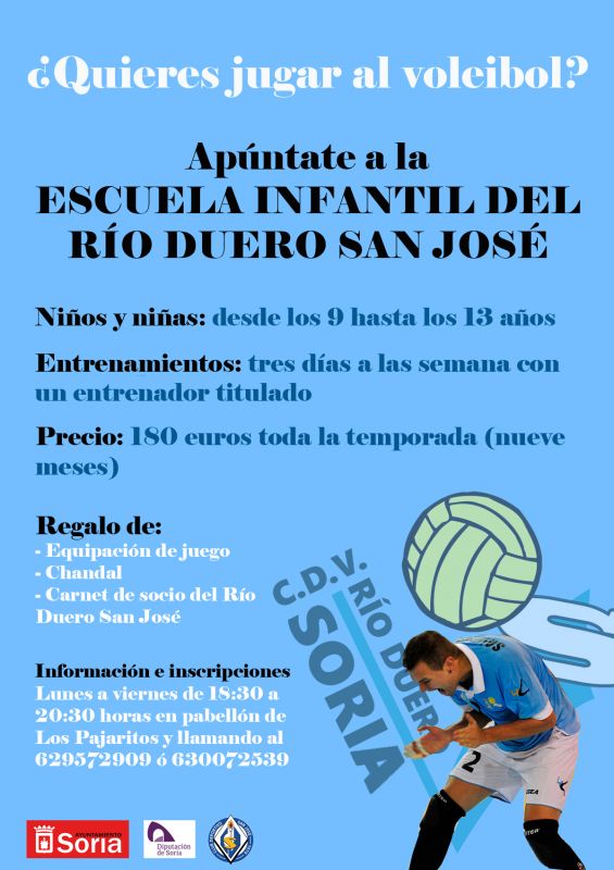 Jornadas de pruebas para la Escuela Infantil de voleibol del Río Duero San José