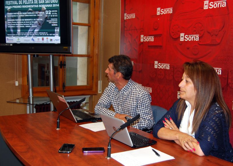 Esta mañana se ha presentado el Festival de Pelota de San Saturio -Gran Premio Magnesitas Sorianas 2014