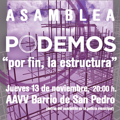 Podemos Soria celebrará el jueves una asamblea para tratar la organización interna del Círculo