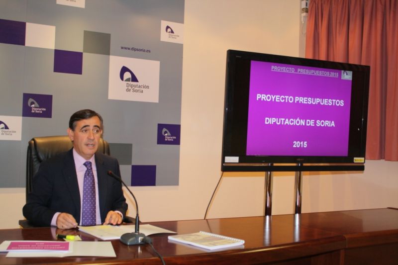 La Diputación de Soria presenta un proyecto de presupuesto de 48,8 millones de euros, destinando el 27% a inversiones en la provincia para 2015