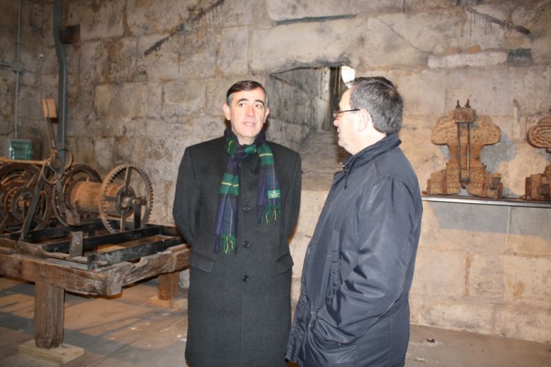 Finalizan las obras de adecuación y acceso que permitirán a partir de Semana Santa las visitas turísticas a la Torre de la Catedral de El Burgo de Osma