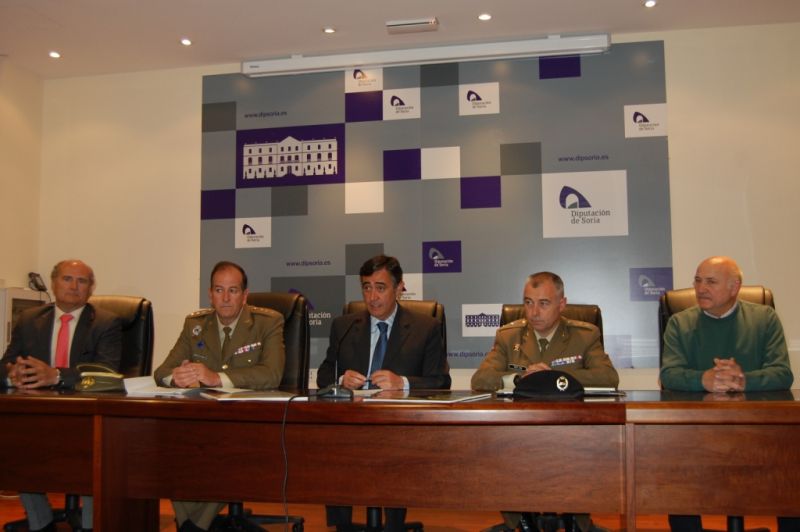 La Diputación de Soria y el Cuartel General de Fuerzas Pesadas organizan en la Provincia dos conciertos de música y la Jura de Bandera de personal Civil