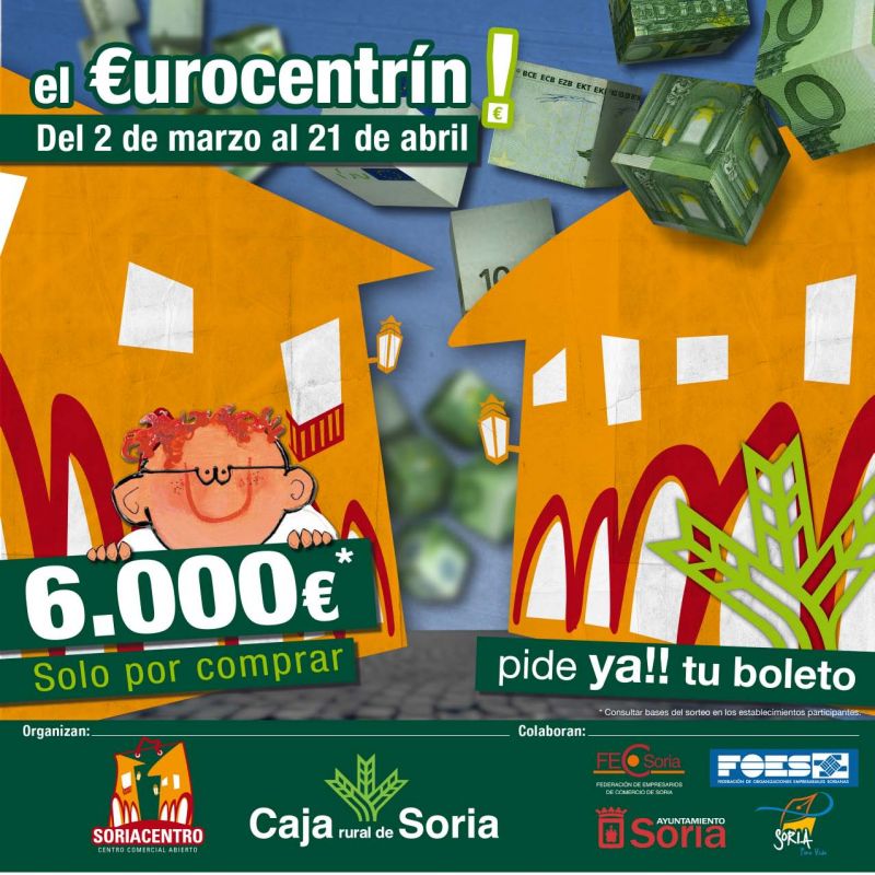 Establecimientos de Soriacentro han repartido ya más de 1.500 boletos del Eurocentrín