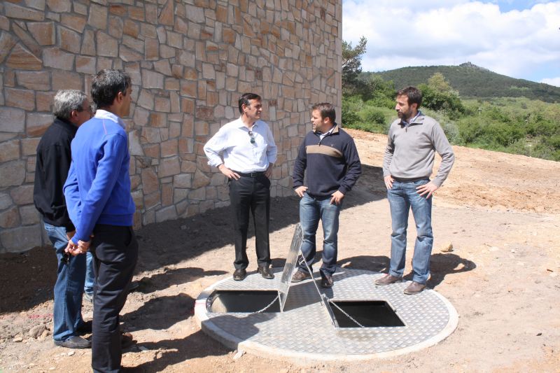 Visita a las obras de la potabilizadora de Molinos de Duero impulsada y financiada al 25% por la Diputación de Soria