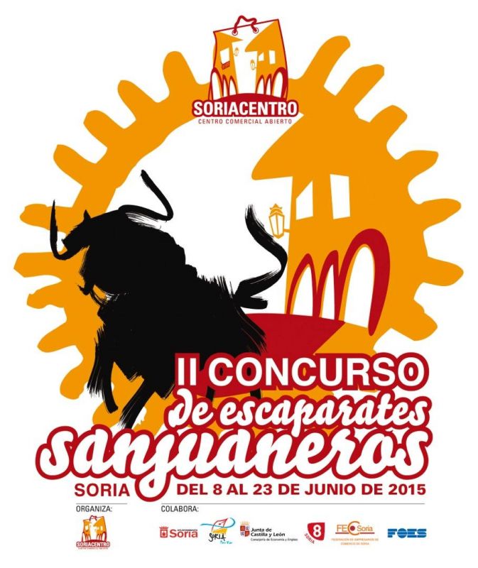 Soriacentro organiza del 8 al 23 de junio el  II Concurso de Escaparates Sanjuaneros