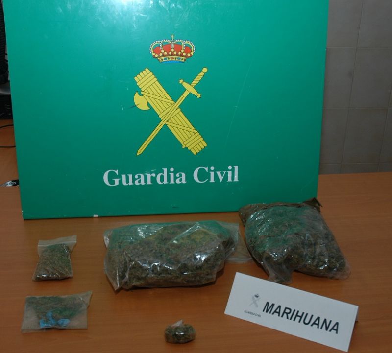 La Guardia Civil detiene a dos presuntos traficantes de droga que operaban en la capital