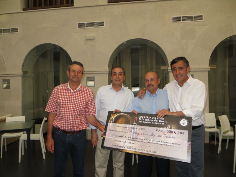 La Diputación concede a Bodegas Castillejo de Robledo el I Premio al Mejor Vino Joven Ribera del Duero