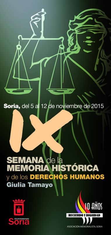 IX Semana de la Memoria Histórica y los Derechos Humanos Giulia Tamayo