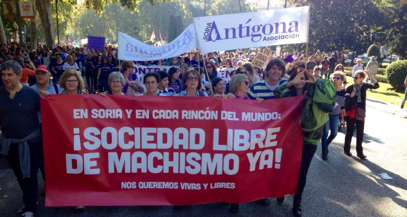El PSOE de Soria presente en la manifestación del 7N contra la violencia machista