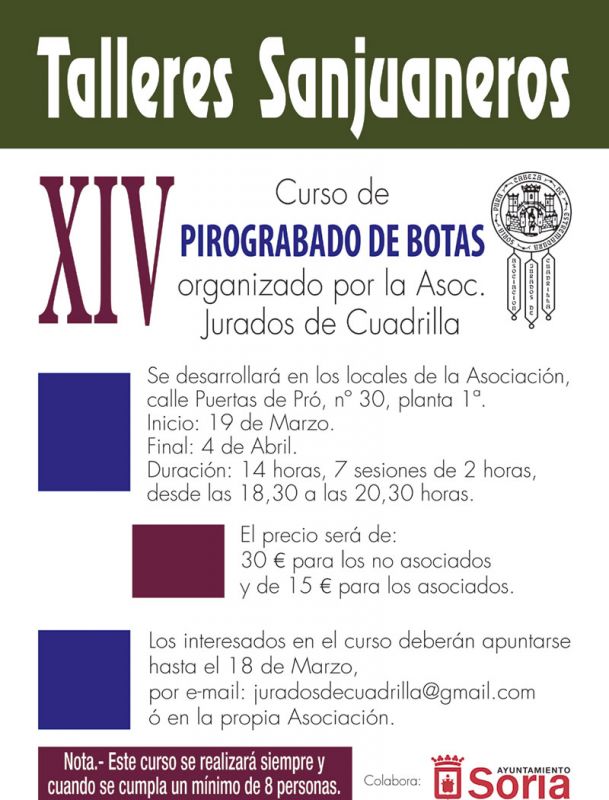 XIV Curso de Pirograbado de Botas