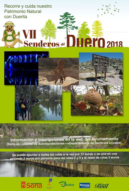 Los VII Senderos del Duero incluyen nuevas rutas al campamento romano de Renieblas, el nacimiento del Duero y el Amogable