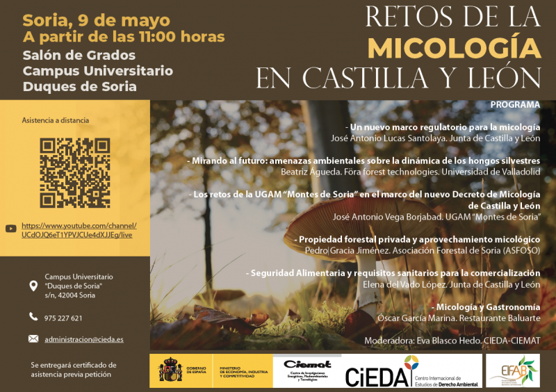 El CIEDA organiza una jornada sobre los retos de la micología en Castilla y León