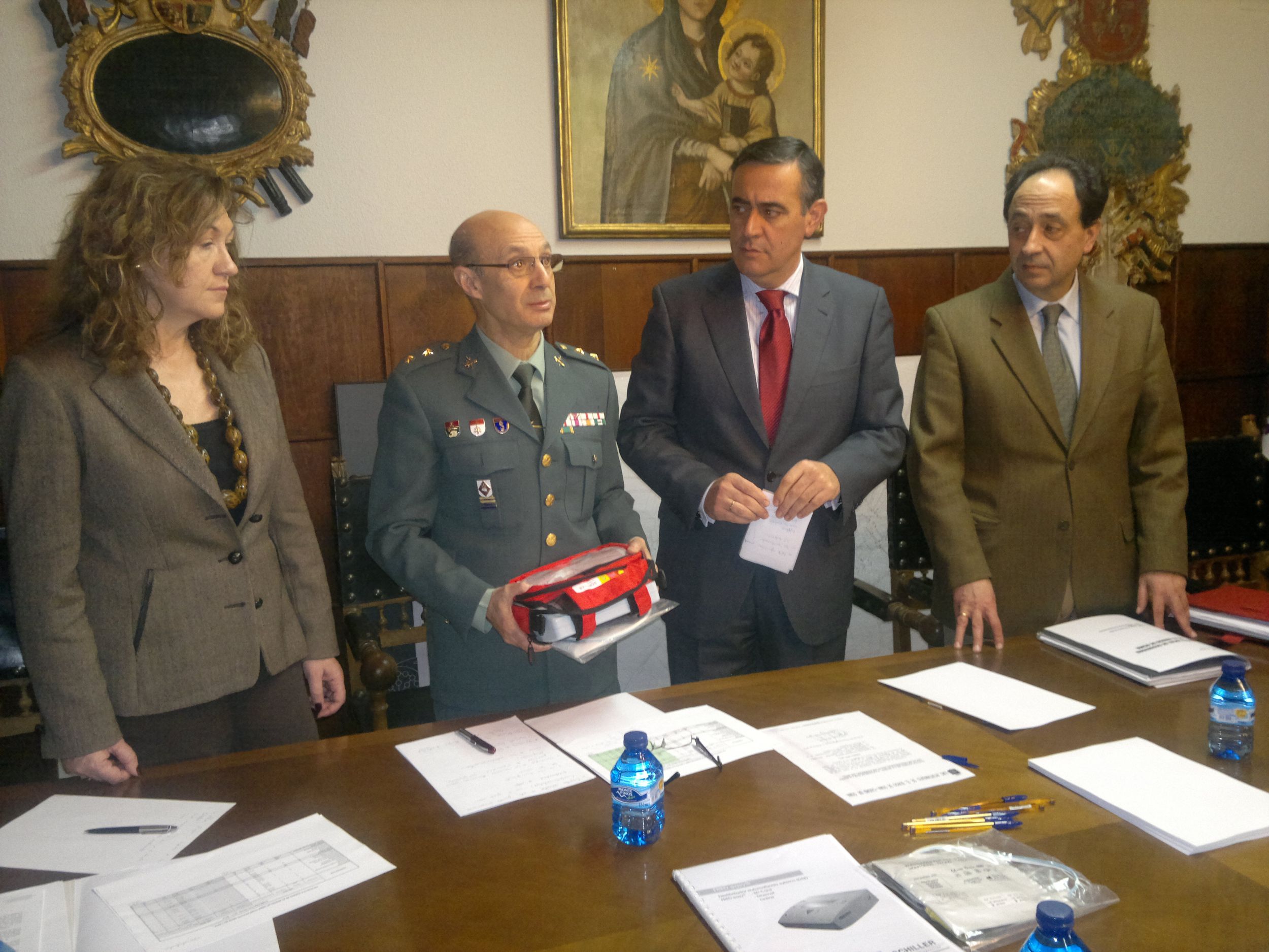 Heredia y Pardo valoran muy positivamente los índices de seguridad de la villa y comarca burgense