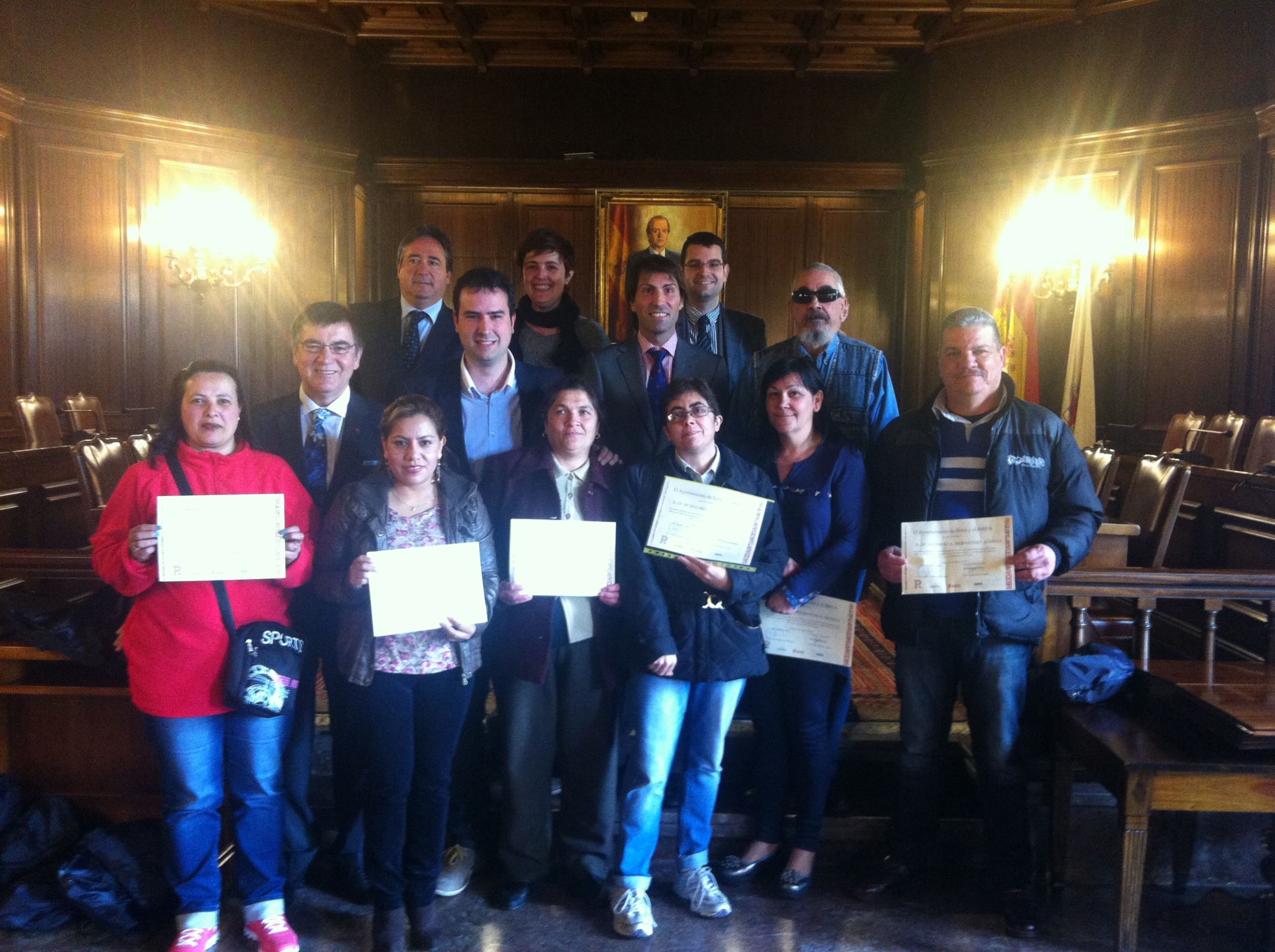 Ayuntamiento de Soria y BBVA entregan los diplomas a los alumnos del curso de 'Alfabetización Digital'