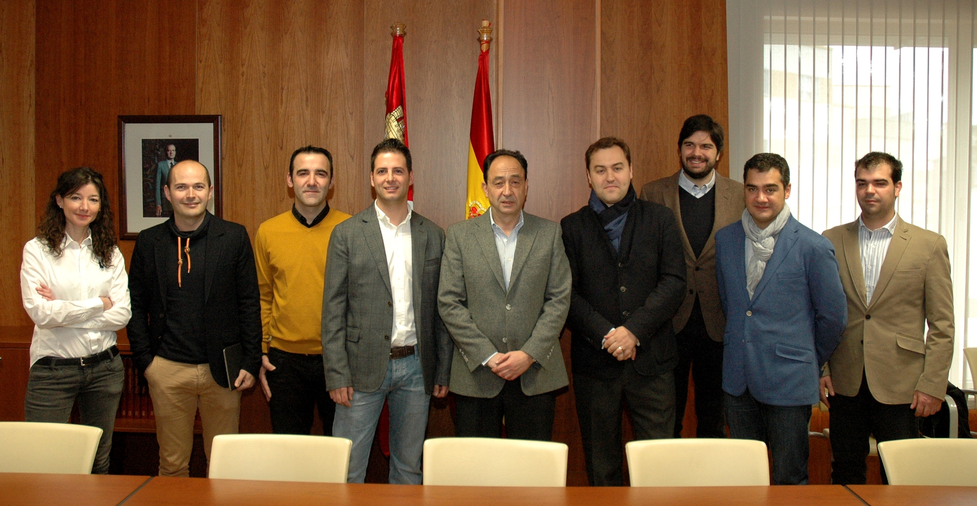  La Asociación de Jóvenes Empresarios de Soria ha mantenido esta mañana un encuentro con el delegado de la Junta de Castilla y León en Soria