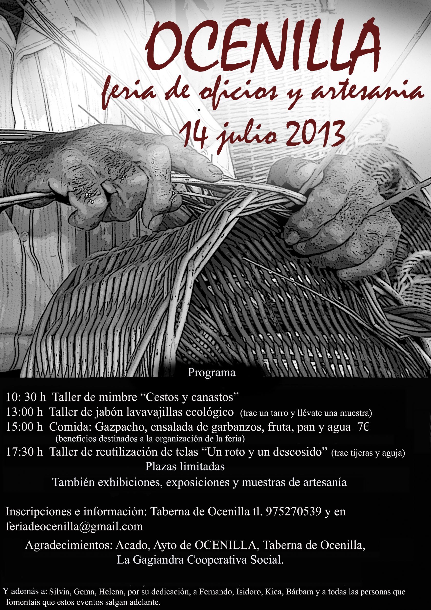 I Feria de Oficios y Artesanía de Ocenilla