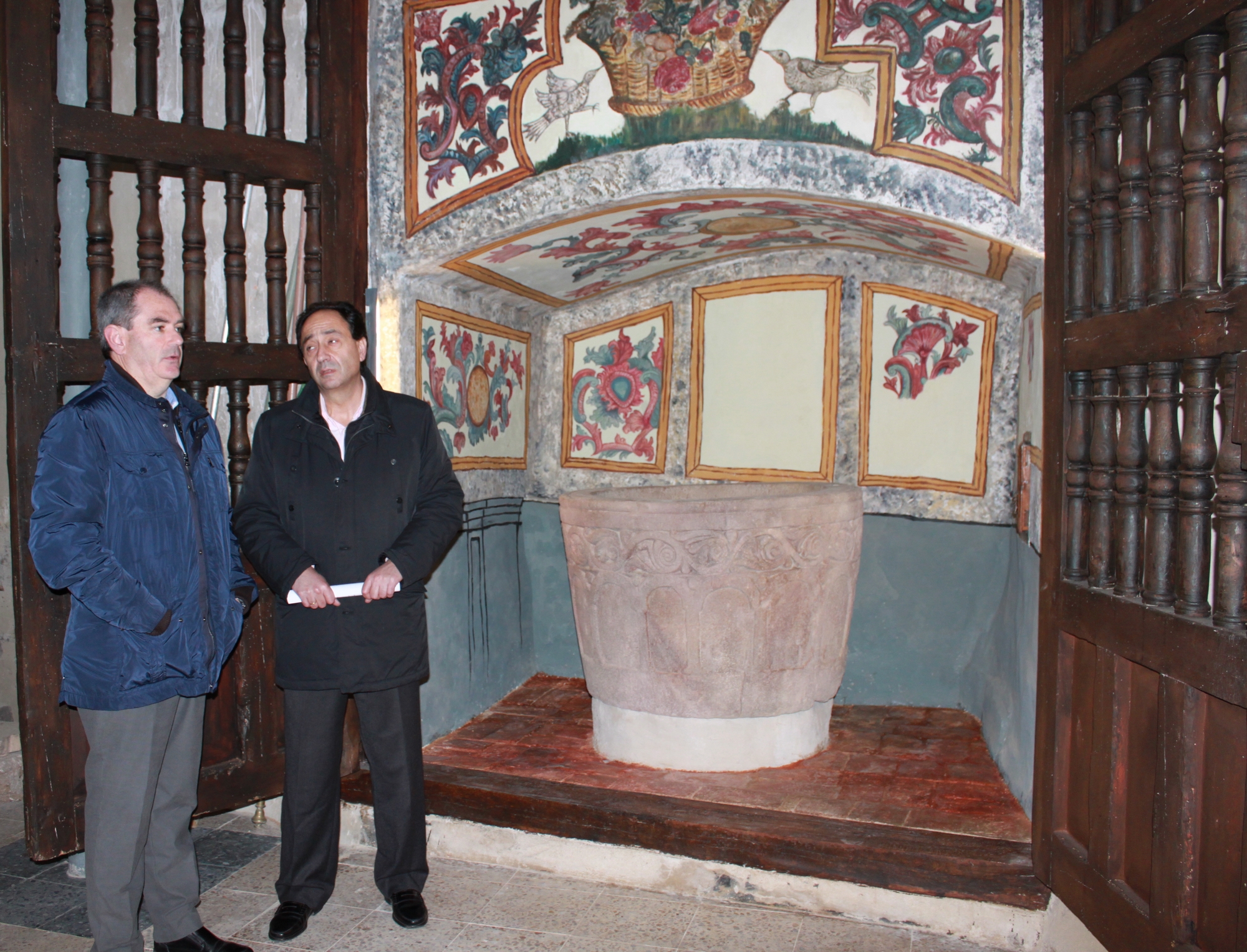 La Junta restaura el baptisterio de la iglesia parroquial de San Martín de Tours en Magaña