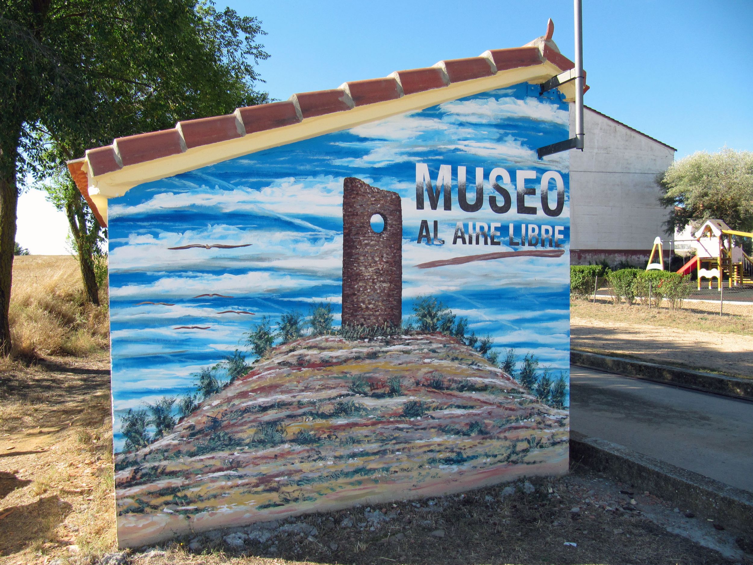 Una pintura de Paco Las Heras en la báscula de Almarail es la quinta obra artística del proyecto 