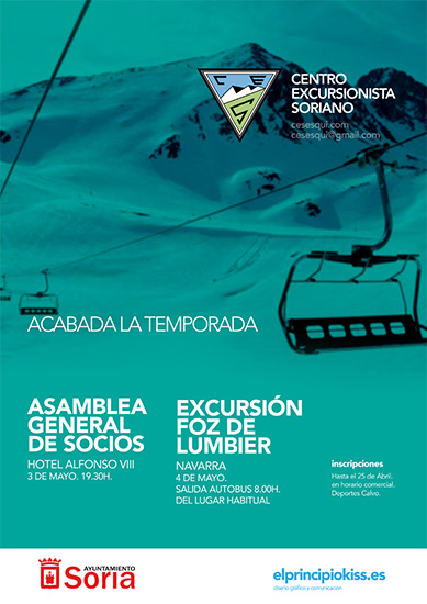 Últimas actividades para la temporada del Centro Excursionista Soriano.