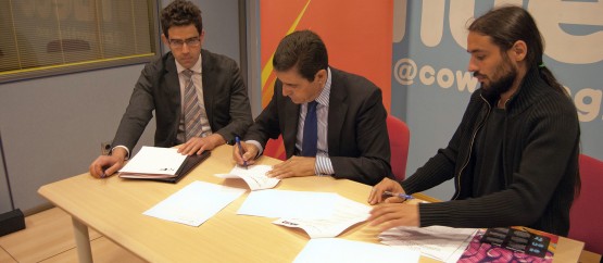  El Hueco y Soria Futuro firman un convenio para poner proyectos 